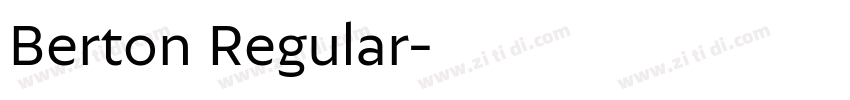 Berton Regular字体转换